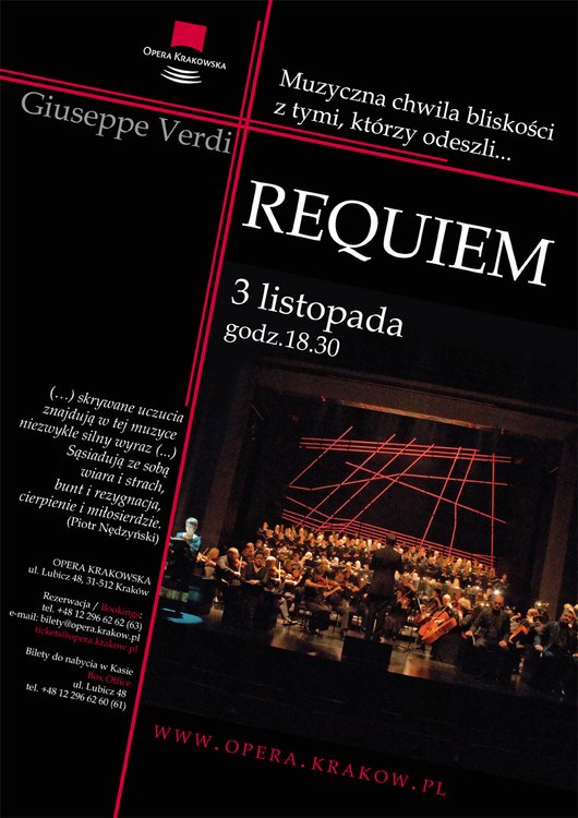 Requiem G. Verdiego w Operze Krakowskiej