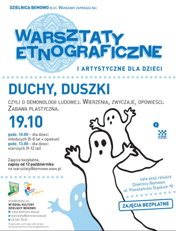 Warsztaty etnograficzne i artystyczne dla dzieci – Duchy Duszki