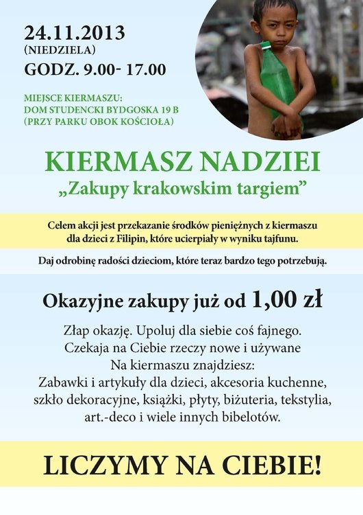 KIERMASZ NADZIEI Zakupy krakowskim targiem