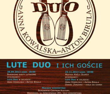 Koncert: Lute Duo i ich goście – Muzyka Króla Słońce