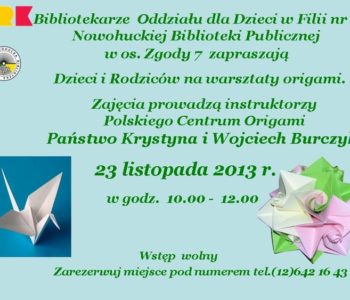 Małe a cieszy – warsztaty origami