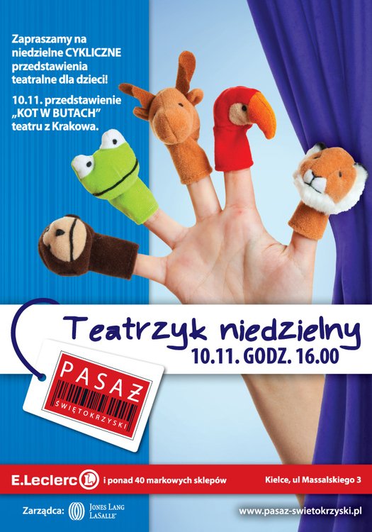 Niedzielny Teatrzyk dla dzieci w Pasażu Świętokrzyskim