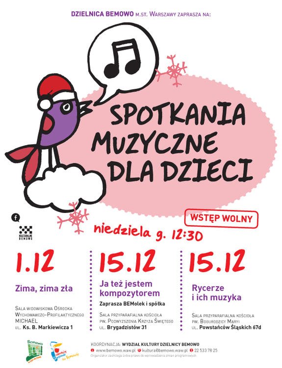 Spotkania Muzyczne dla Dzieci – Zima, zima zła