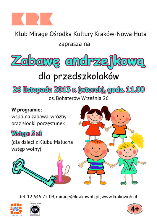 Zabawa andrzejkowa dla przedszkolaków