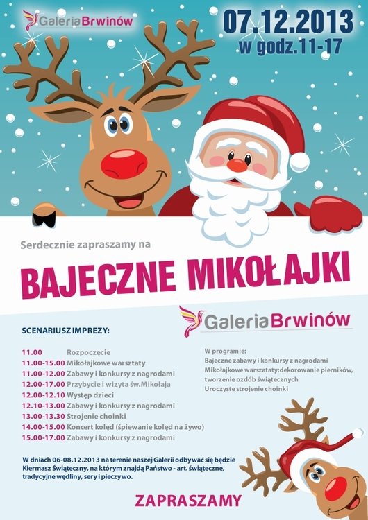 Bajeczne Mikołajki w Galerii Brwinów!