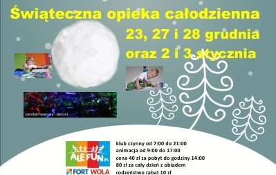 Całodzienna opieka w Ale Fun