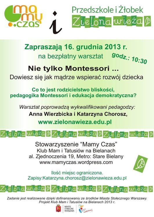 Nie tylko Montessori