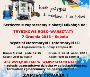 Trybikowe Robo – warsztaty!