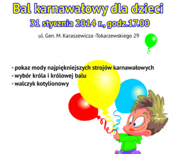 Bal karnawałowy dla dzieci