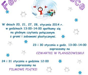 Ferie 2014 z Biblioteką Sopocką