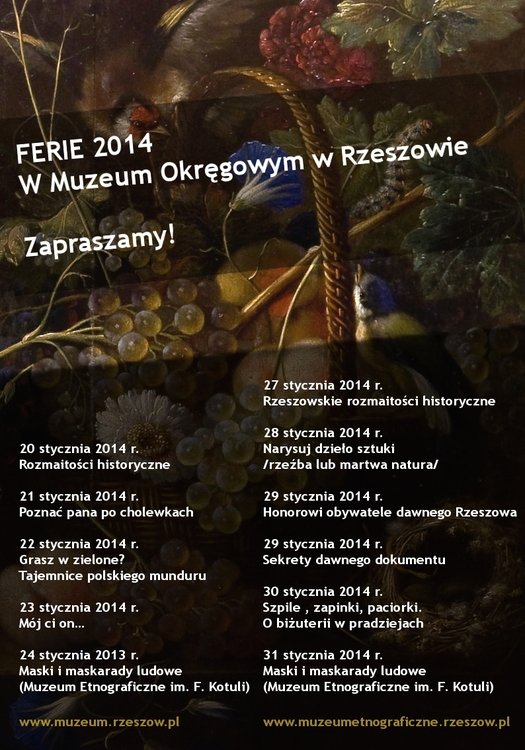 Ferie w Muzeum Okręgowym w Rzeszowie