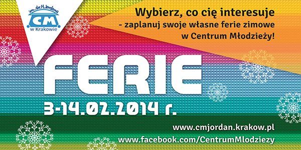 Ferie zimowe w Centrum Młodzieży
