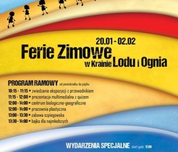 Ferie zimowe w Krainie lodu i ognia