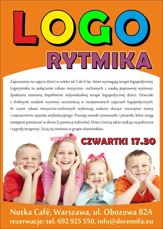 LOGORYTMIKA – rozśpiewane zajęcia logopedyczne