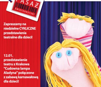 Teatrzyk Niedzielny dla dzieci w Pasażu Świętokrzyskim w Kielcach!