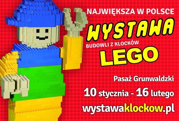Wielka wystawa budowli z klocków Lego w Pasażu Grunwaldzkim!