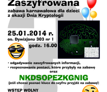 Zaszyfrowana zabawa karnawałowa dla dzieci