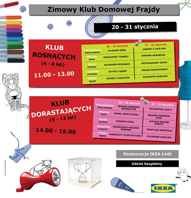 Zimowy Klub Domowej Frajdy w IKEA Łódź