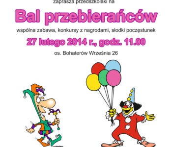 Bal przebierańców dla przedszkolaków