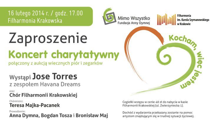 Jose Torres charytatywnie dla krakowskich artystów