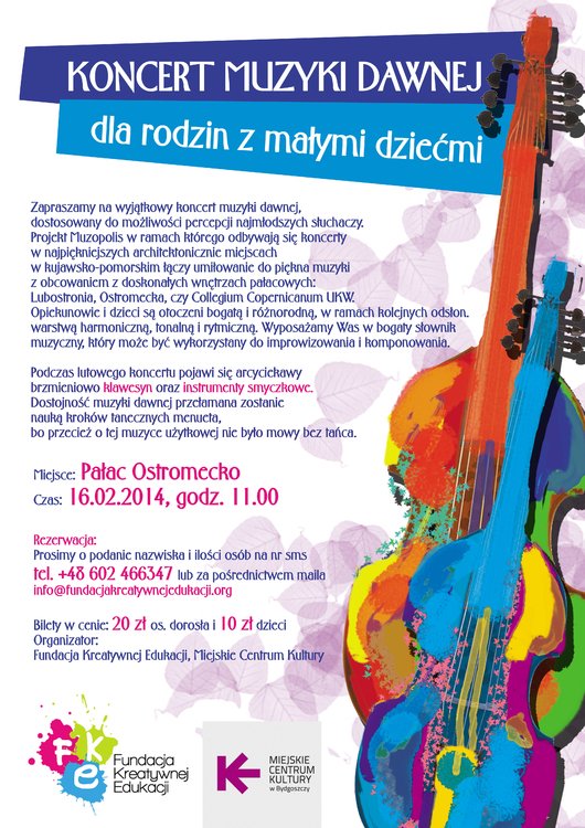 Koncert muzyki dawnej w  Pałacu Ostromecko – Bydgoszcz