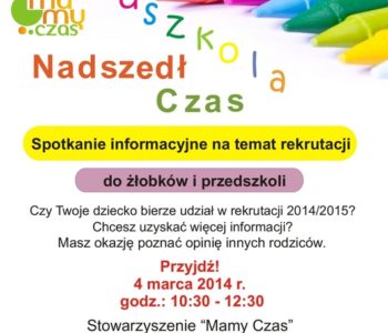 Przedszkola Nadszedł Czas