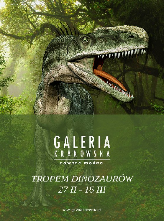 Tropem dinozaurów – Wystawa  w Galerii Krakowskiej