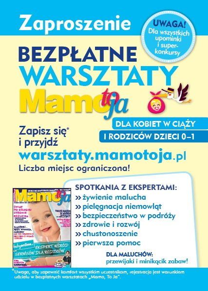 Bezpłatne warsztaty Mamo To Ja