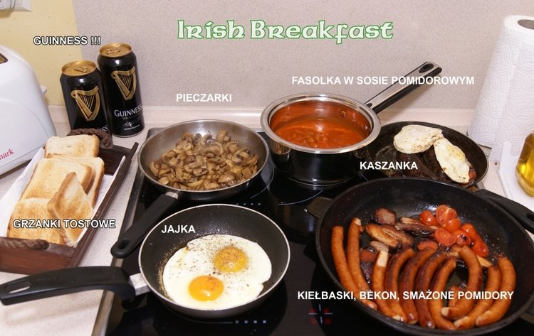 Tradycyjne irlandzkie śniadanie