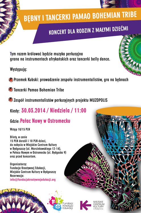Koncert muzyki afro-amerykańskiej dla Rodzin z Małymi Dziećmi – Bydgoszcz