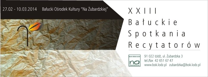 XIII Bałuckie Spotkania Recytatorów