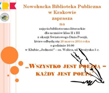 Światowy Dzień Poezji w NhBP