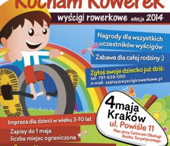 Już 4 maja Tour Kocham Rowerek w Krakowie!