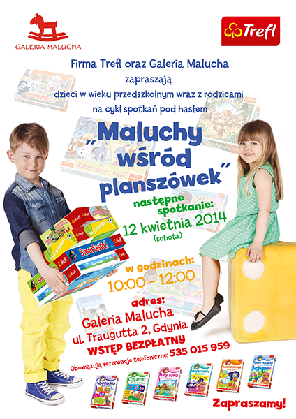 Maluchy wśród planszówek z firmą Trefl