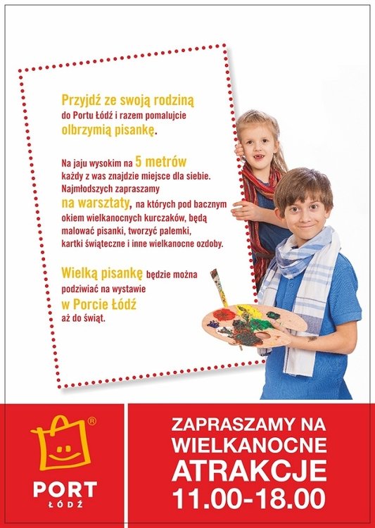 Pomaluj wielką pisankę w Porcie Łódź