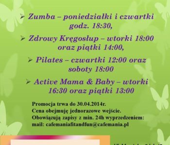 Wiosenna promocja: Zajęcia Fitness