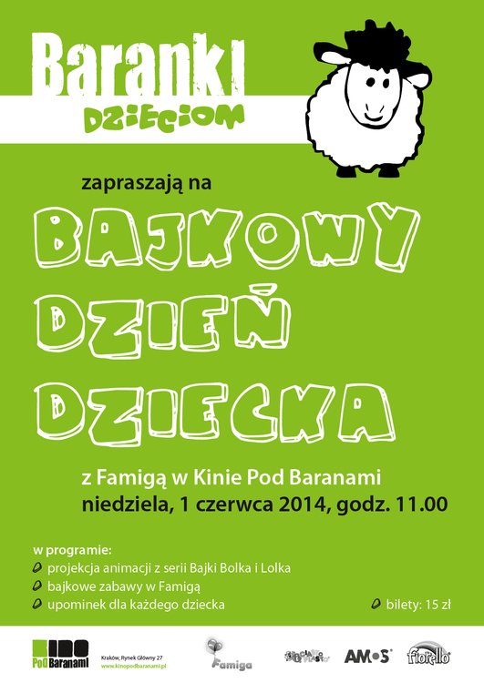 Bajkowy Dzień Dziecka z Famigą w Kinie Pod Baranami