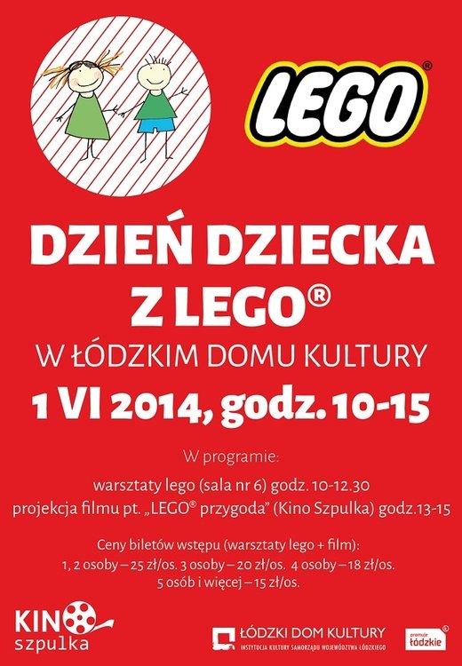 Dzień Dziecka z Lego w Łódzkim Domu Kultury