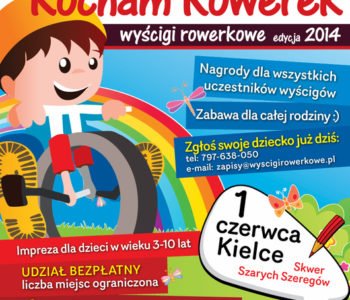 Już 1 czerwca Tour Kocham Rowerek – Wyścigi Rowerkowe w Kielcach!