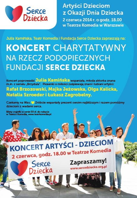 Koncert Charytatywny z okazji Dnia Dziecka Artyści-Dzieciom