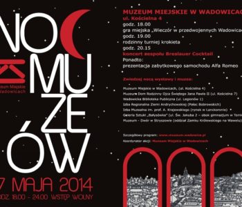 Noc Muzeów Ziemi Wadowickiej 2014