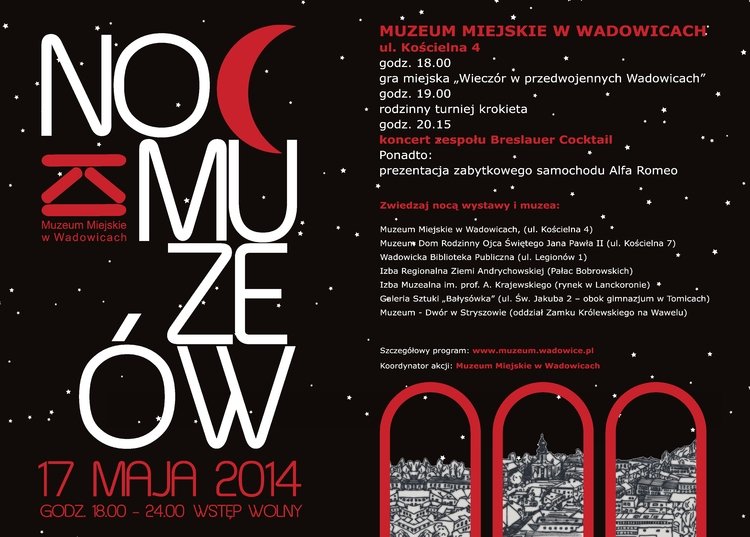 Noc Muzeów Ziemi Wadowickiej 2014