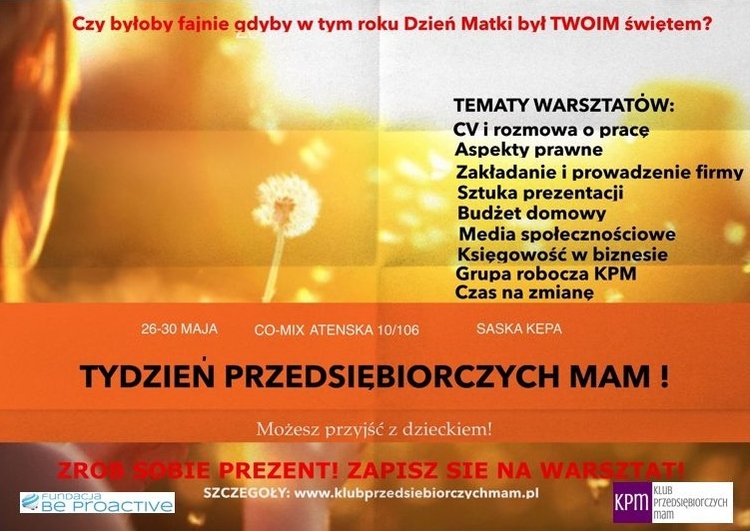 Tydzień Przedsiębiorczych Mam.