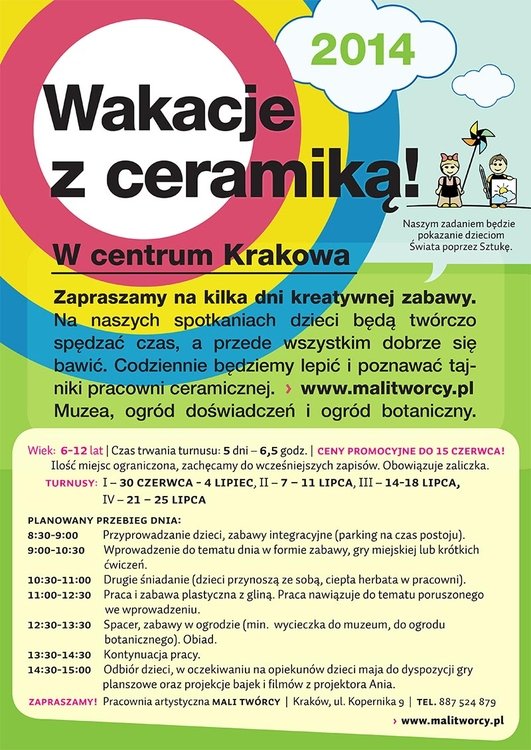 Wakacje z ceramiką w centrum Krakowa