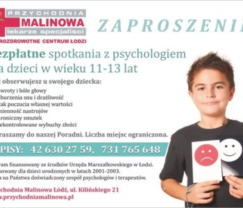 Bezpłatne spotkanie z psychologiem dla dzieci