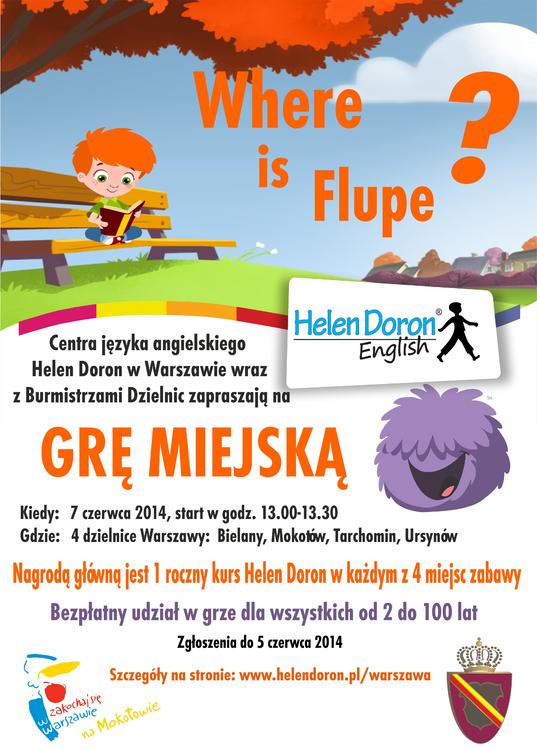 Gra miejska Helen Doron „When is Flupe?”