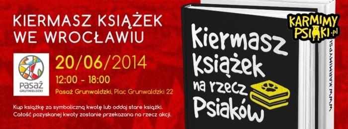 Kiermasz książek na rzecz psiaków