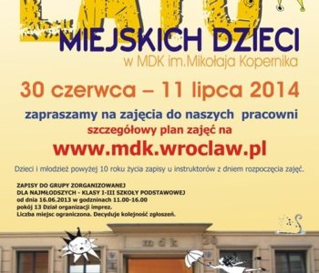 Lato Miejskich Dzieci w Centrum Edukacji Kulturalnej Dzieci i Młodzieży