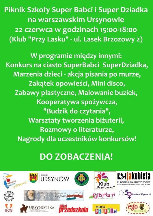 Piknik Szkoły SuperBabci i SuperDziadka