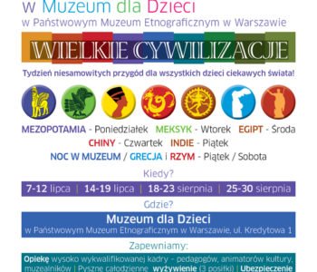 Półkolonie etnograficzne w Muzeum dla Dzieci im. J. Korczaka